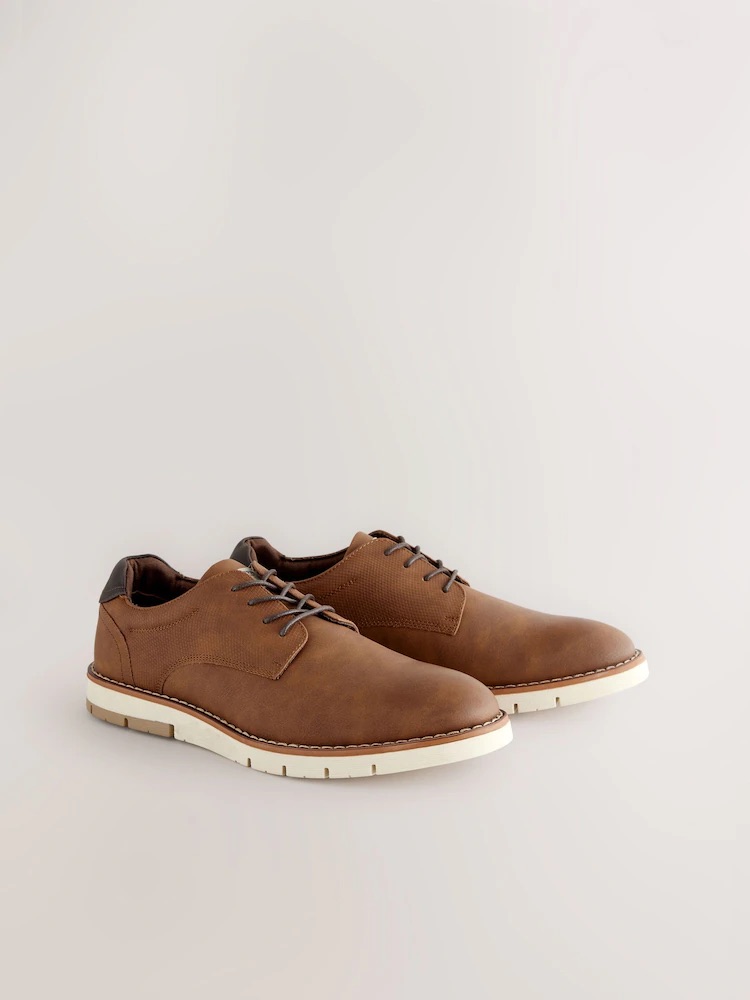 Tan Brown Sports Wedges sneakers