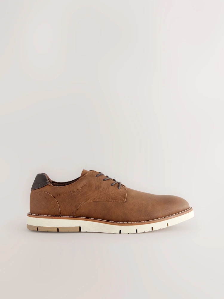 Tan Brown Sports Wedges sneakers