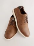 Tan Brown Sports Wedges sneakers