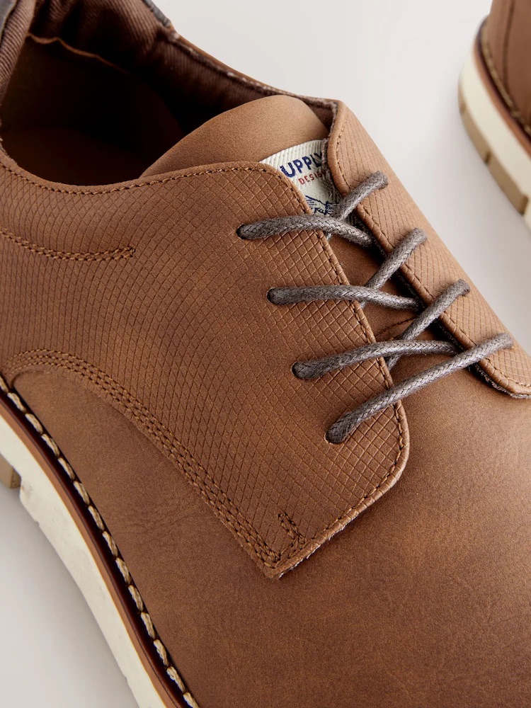 Tan Brown Sports Wedges sneakers