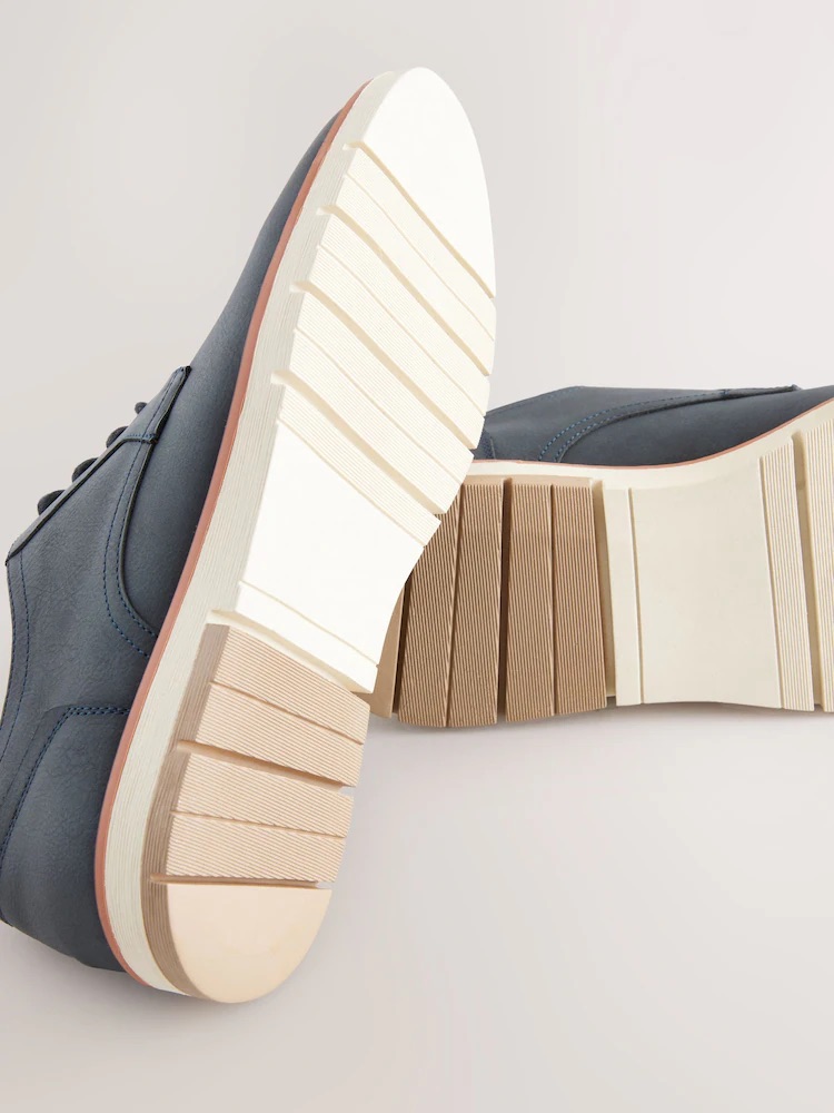 Navy Blue Sports Wedges sneakers