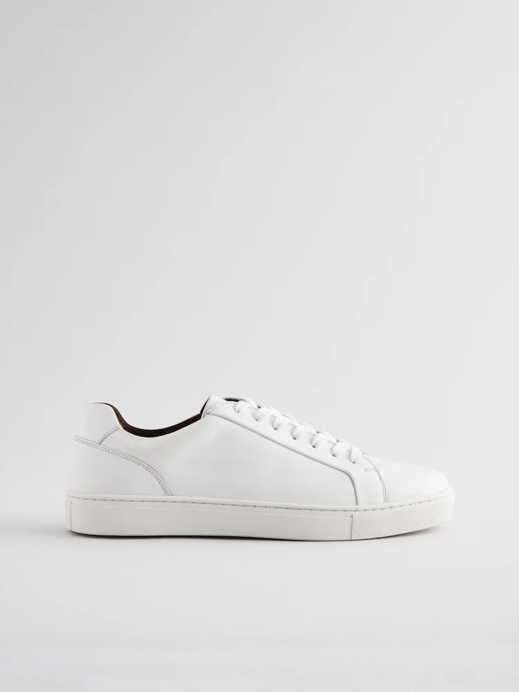 White Leather Trainers