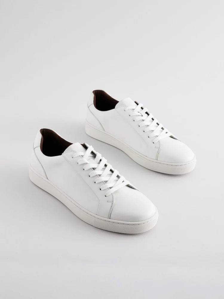 White Leather Trainers