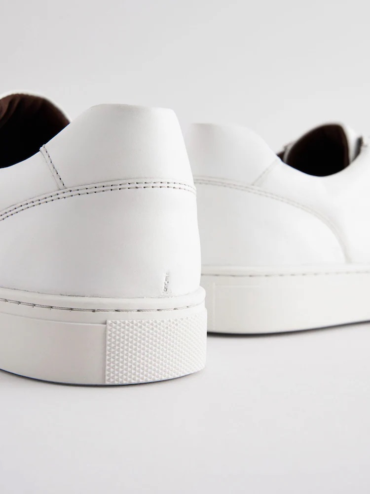 White Leather Trainers