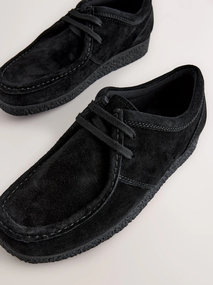 Black Suede Apron sneakers