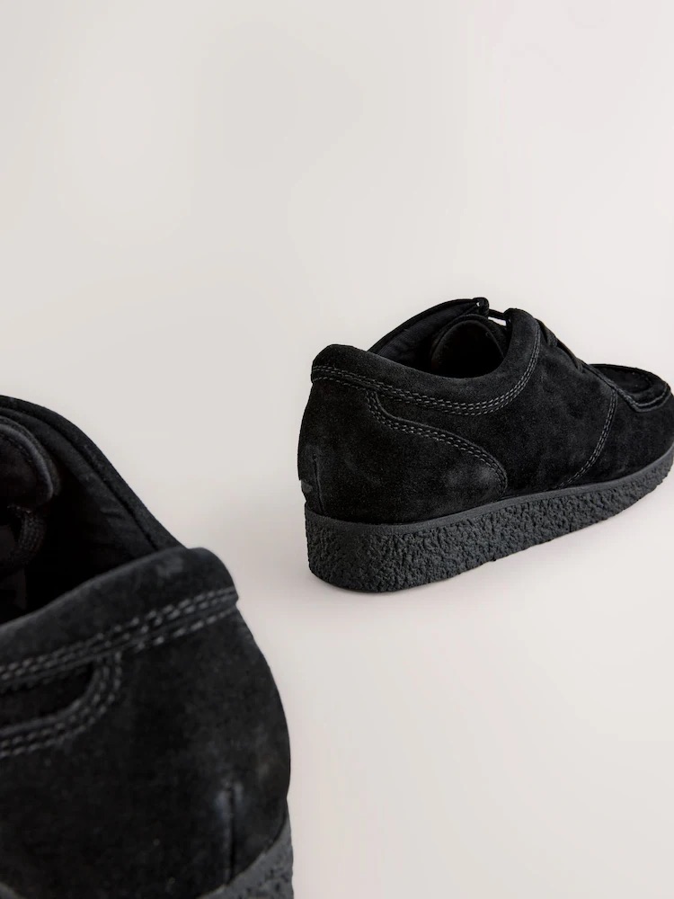 Black Suede Apron sneakers