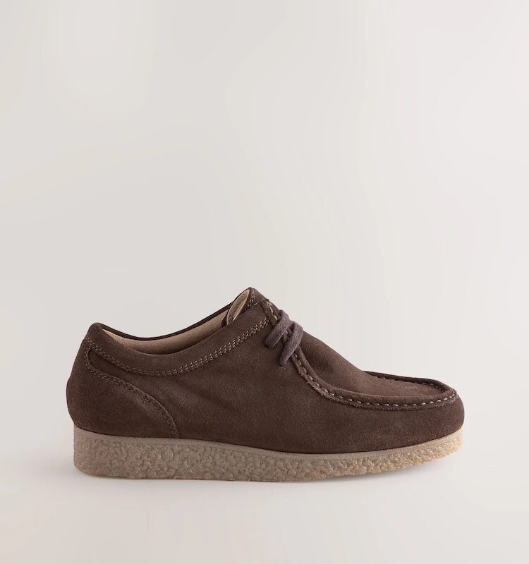 Brown Suede Apron sneakers
