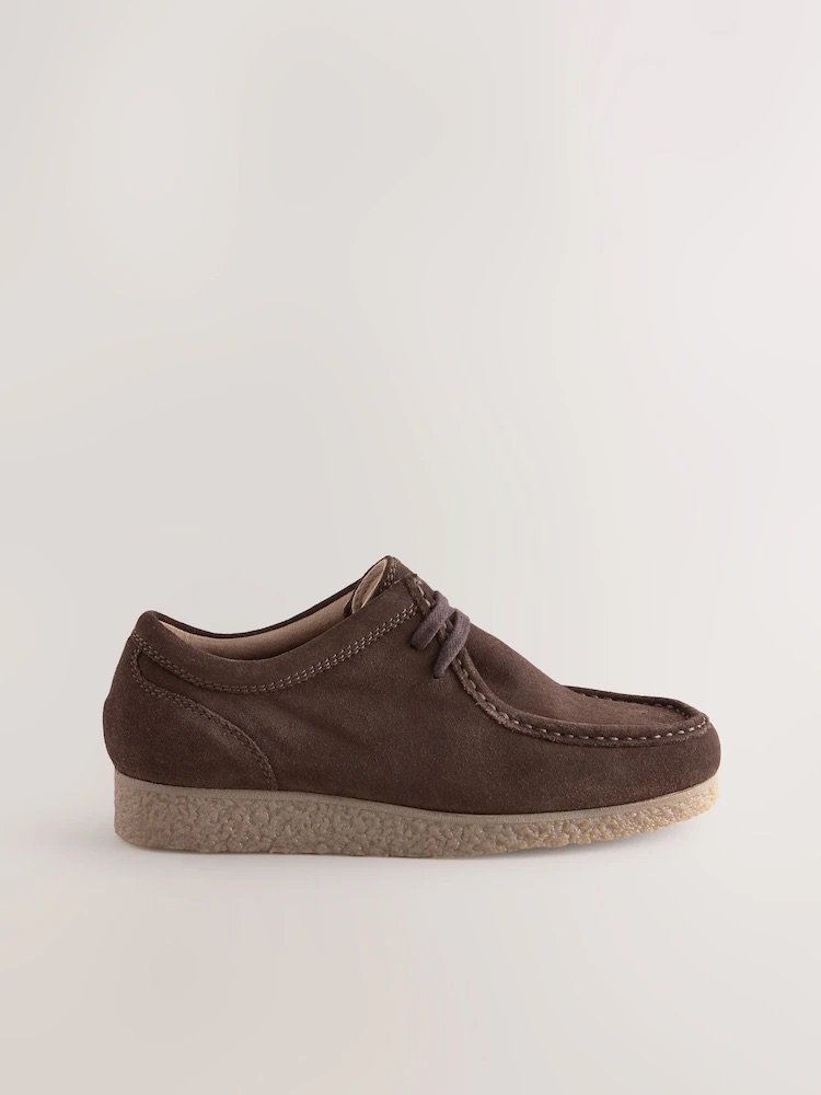 Brown Suede Apron sneakers