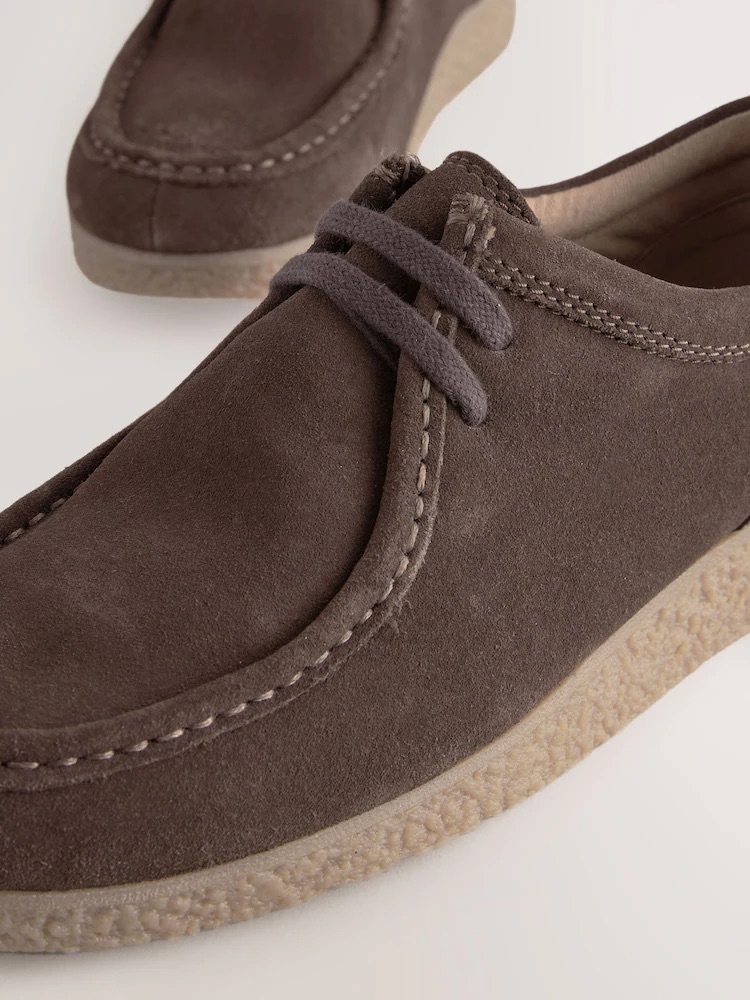 Brown Suede Apron sneakers