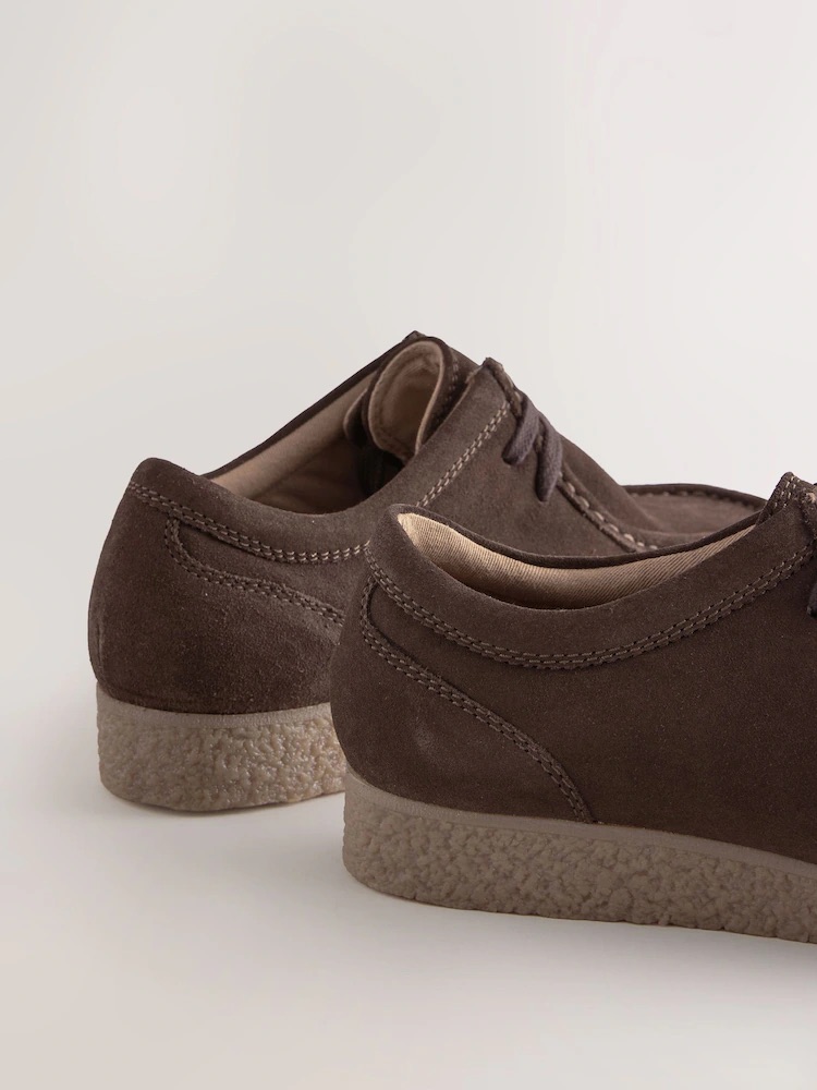 Brown Suede Apron sneakers