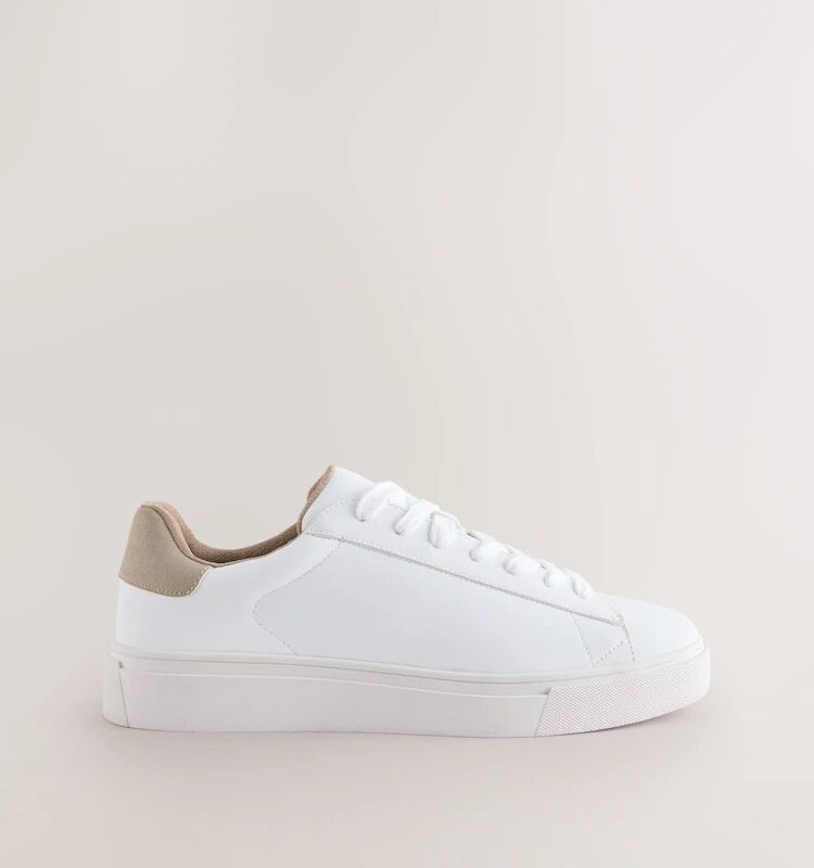 White Smart Casual Long sneakers