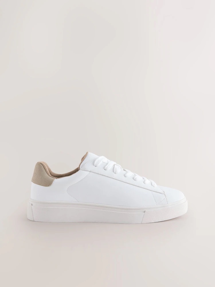 White Smart Casual Long sneakers