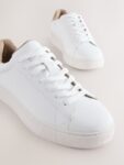 White Smart Casual Long sneakers
