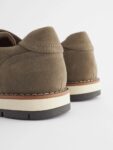 Taupe Brown Sports Wedges sneakers