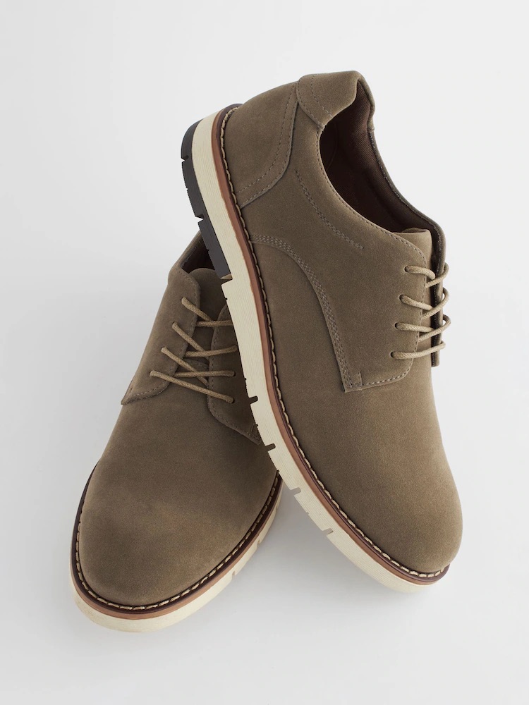 Taupe Brown Sports Wedges sneakers