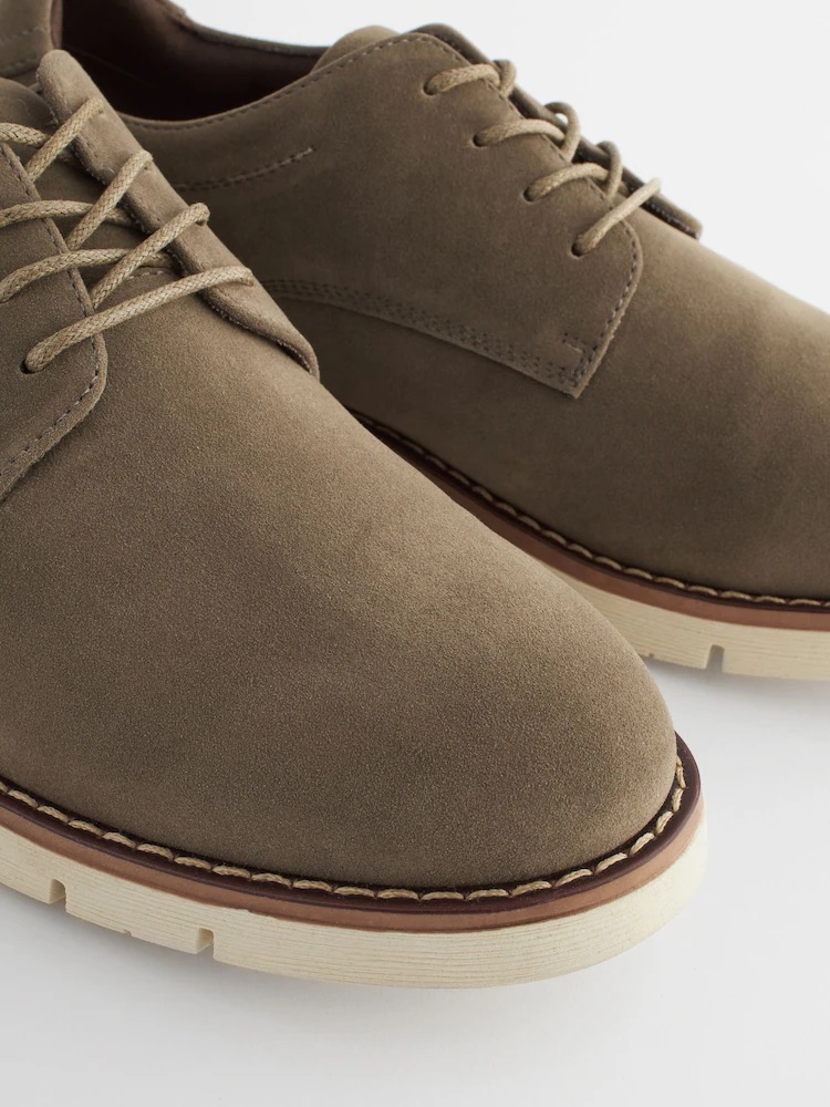 Taupe Brown Sports Wedges sneakers